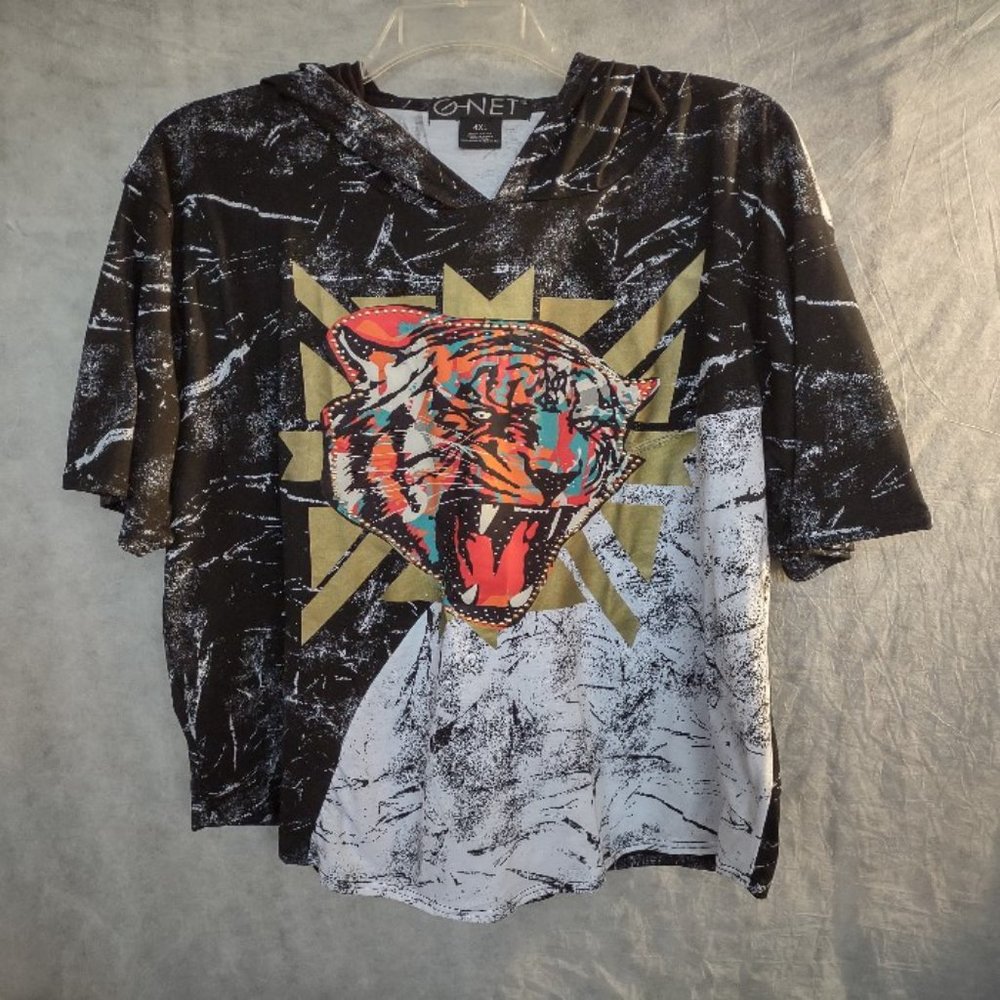 NWOT G-Net Men's Hooded Tiger Shirt Size 4XL New